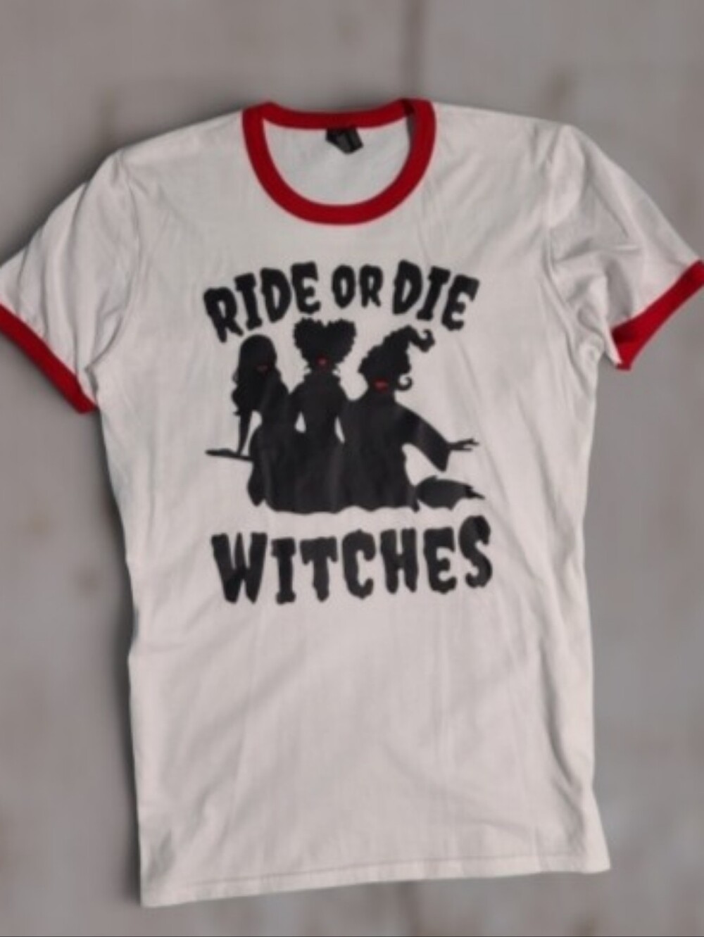 Hocus Pocus Retro Style Ringer Tee Size M